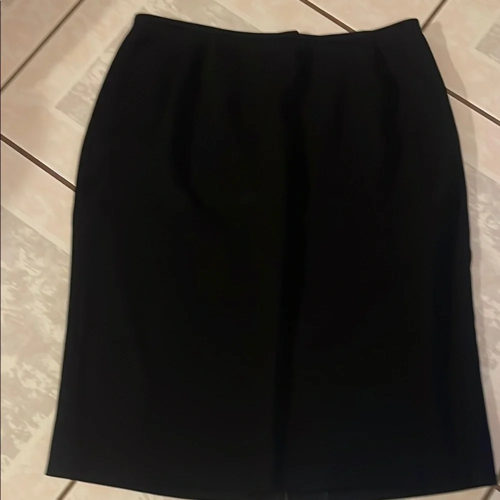 Preston & York Black Tailored Blazer with Skirt Suit Notched Lapel